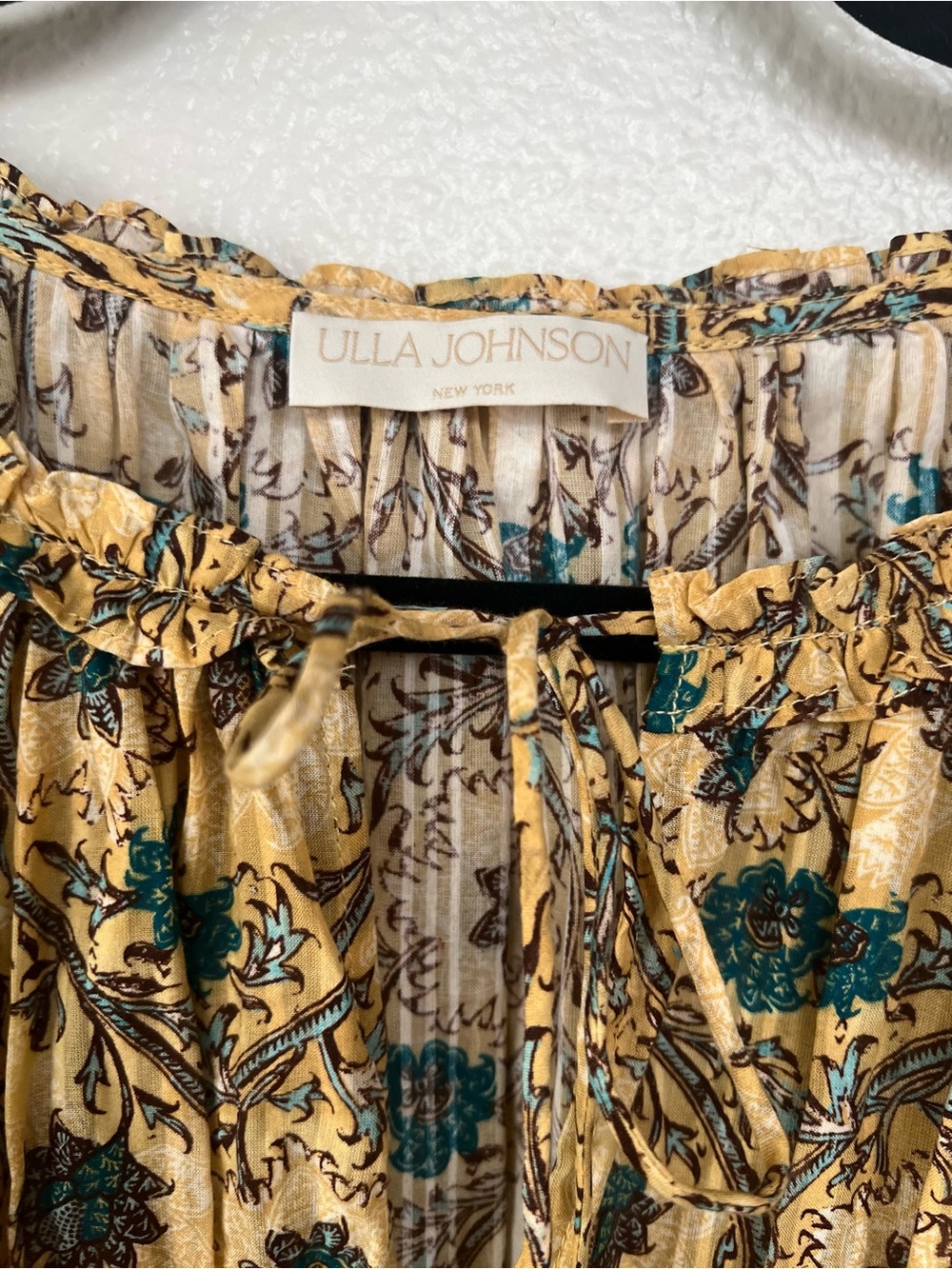 Ulla Johnson Val Boho Gathered Floral Dress - Picture 3 of 5